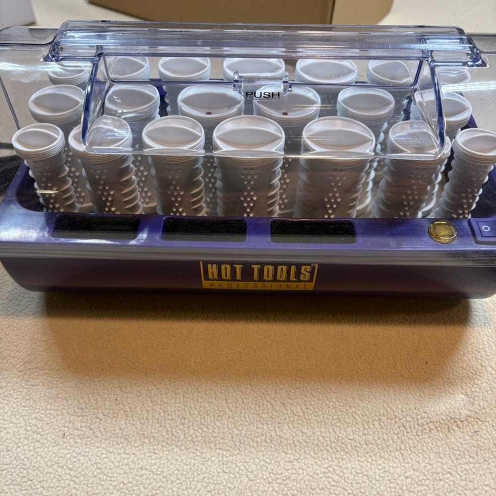 Hot Tools Professional Hotsetter 20 Ribbed Rollers Purple Model 1321 Works READ